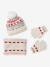 Girls' hat, snood and mittens set ecru 