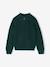 High neck jumper for boys marl blue 