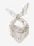 Triangle knit scarf for girls ecru 