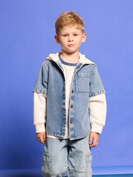 Shirt with Layered Effect for Boys double stone 