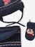 3-piece baby hat, snood and mittens set navy blue 