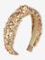 Sequin headband for girls gold 