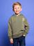 Hoodie with Motif on Chest for Boys, Basics orange+sage green 