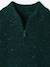 High neck jumper for boys marl blue 