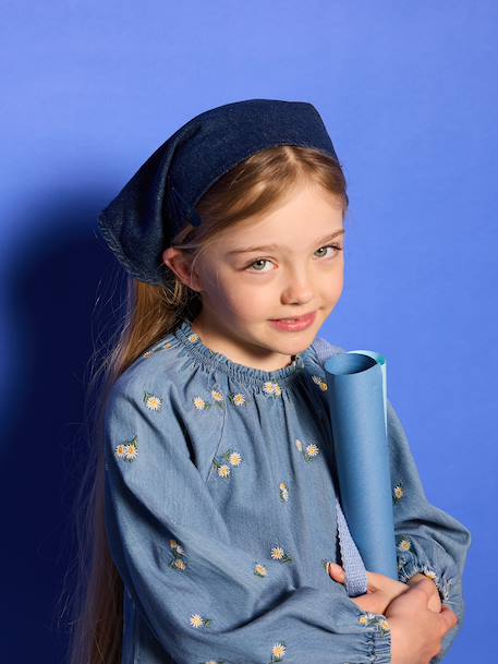 Dress for girls denim blue 