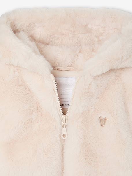 Short coat for girls ecru 
