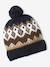 Hat, snood and gloves set for boys mocha 