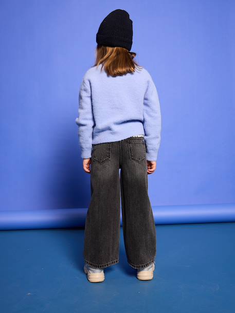 Wide-Leg MorphologiK Jeans for Girls, Medium Hip deep blue+denim grey+light blue+medium blue 