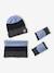 3-piece hat, snood and mittens set for boys navy blue 