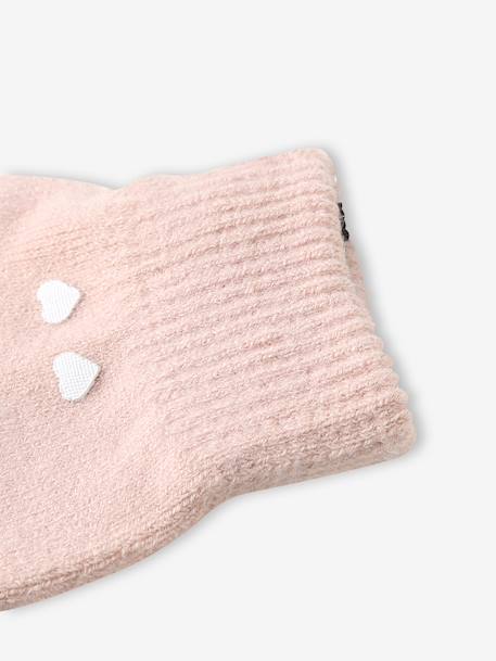 Pack of 2 Pairs of Magic Gloves, for Girls marl beige+navy blue 