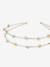 Metal headband for girls gold 