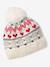 Girls' hat, snood and mittens set ecru 