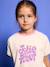 Short-sleeved T-shirt for girls ecru 