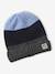 3-piece hat, snood and mittens set for boys navy blue 