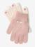 Pack of 2 Pairs of Magic Gloves, for Girls marl beige+navy blue 
