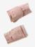Hat, snood and mitten set for girls sand beige 