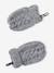 Baby hat, snood and mittens set marl grey 
