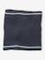 Pack of ribbed knit hat and snood for boys navy blue 