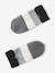 Striped Beanie + Snood + Gloves Set for Boys BLUE DARK TWO COLOR/MULTICOL+grey 