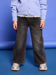 Girls-Wide-Leg MorphologiK Jeans for Girls, Medium Hip