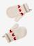 Girls' hat, snood and mittens set ecru 