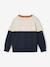 Customisable crew neck sweatshirt for boys navy blue 