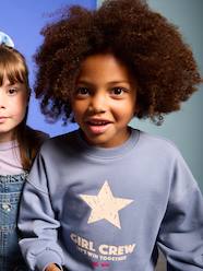 -Crewneck sweatshirt with long sleeves for girls