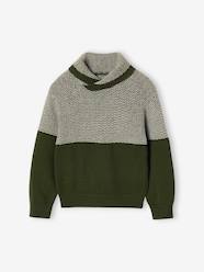 -Knit snood neck jumper for boys