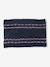 3-piece baby hat, snood and mittens set navy blue 