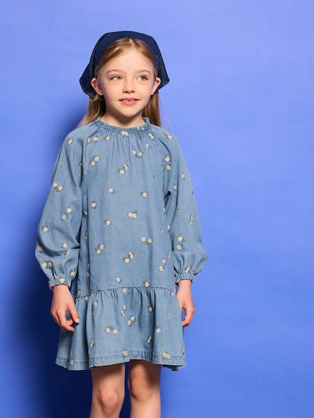 Dress for girls denim blue 