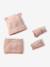 Hat, snood and mitten set for girls sand beige 