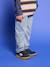 Straight-leg jeans for boys double stone 