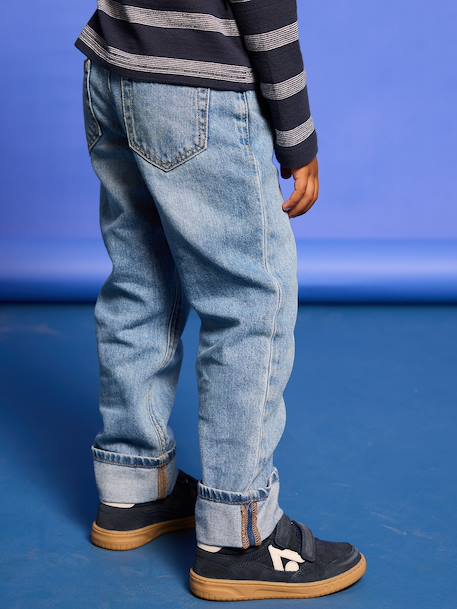 Straight Leg Jeans with Turn-Ups for Boys brut denim+stone 