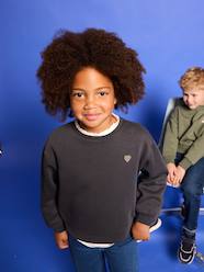 -Basics Sweatshirt with Motif for Girls