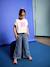 Short-sleeved T-shirt for girls ecru 