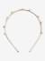 Metal headband for girls gold 