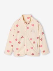 Fleece sweatshirt with zip fastening for girls -Fleece sweatshirt with zip fastening for girls