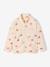 Fleece sweatshirt with zip fastening for girls vanilla 