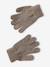 Hat, snood and gloves set for boys taupe 