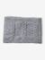 Baby hat, snood and mittens set marl grey 