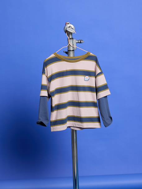 Long-sleeved T-shirt for boys medium blue 