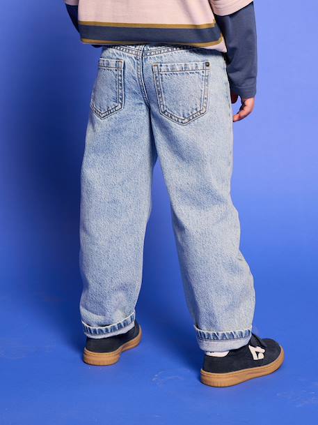 Straight-leg jeans for boys double stone 