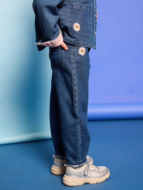 Balloon jeans for girls medium blue 