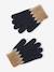 Hat, snood and gloves set for boys mocha 