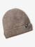 Hat, snood and gloves set for boys taupe 