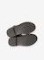 Zip-up synthetic boots for girls brown 