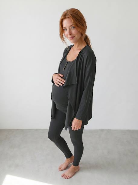 3-Piece Loungewear Set, Maternity & Nursing Special anthracite+Dark Blue 