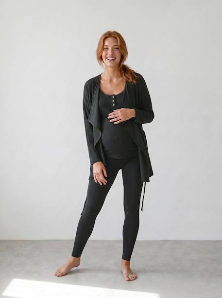 3-Piece Loungewear Set, Maternity & Nursing Special anthracite+Dark Blue 
