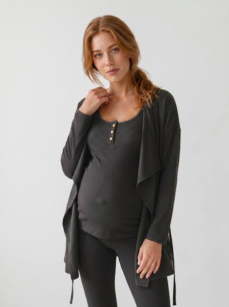 3-Piece Loungewear Set, Maternity & Nursing Special anthracite+Dark Blue 