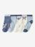 Pack of 5 Lilo & Stitch ankle socks for girls denim blue 